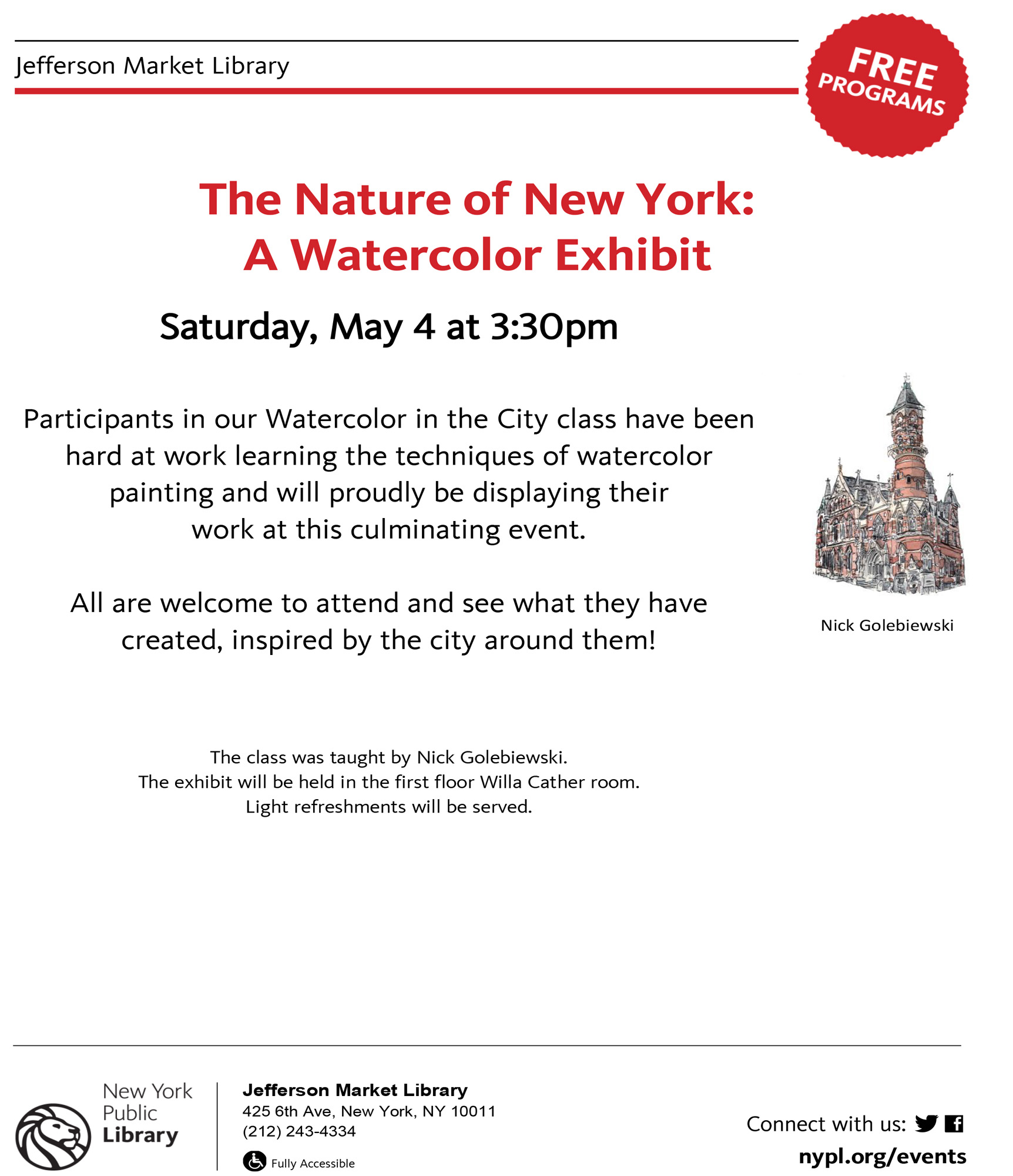 exhibition flyer